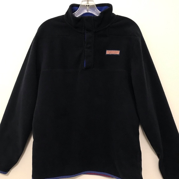Vineyards vines navy pullover fleece top men size medium - Picture 2 of 9